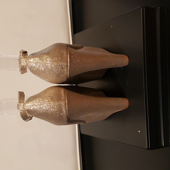 Women’s Gold Steven Madden High Wedge Heels Size 8 - Picture 5 of 7